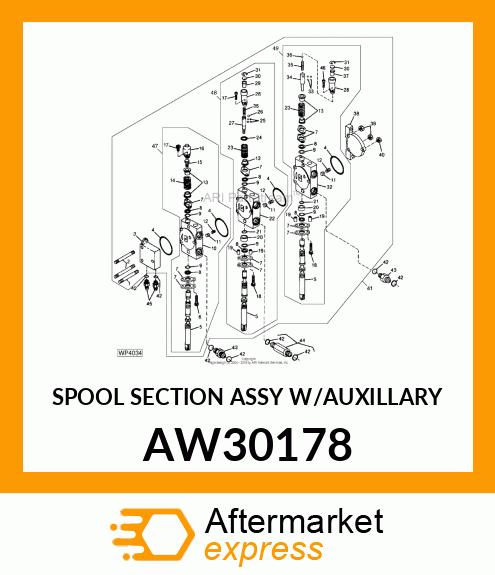 SPOOL SECTION ASSY (W/AUXILLARY) AW30178