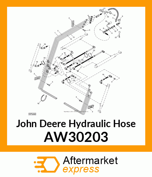 HOSE, HYDRAULIC (9.52 X 1650 MM) AW30203