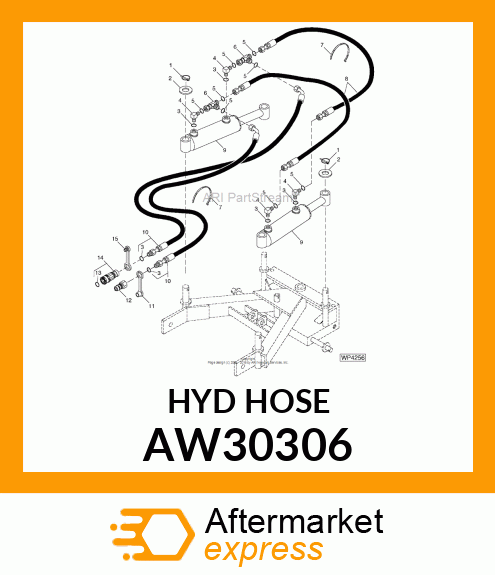 Spare part AW30306 + Hydraulic Hose