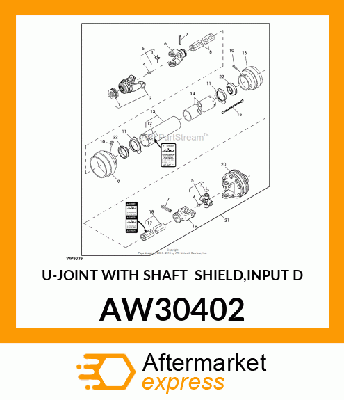 Joint With Shaft amp; Shield AW30402