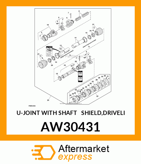 Joint With Shaft amp; Shield AW30431