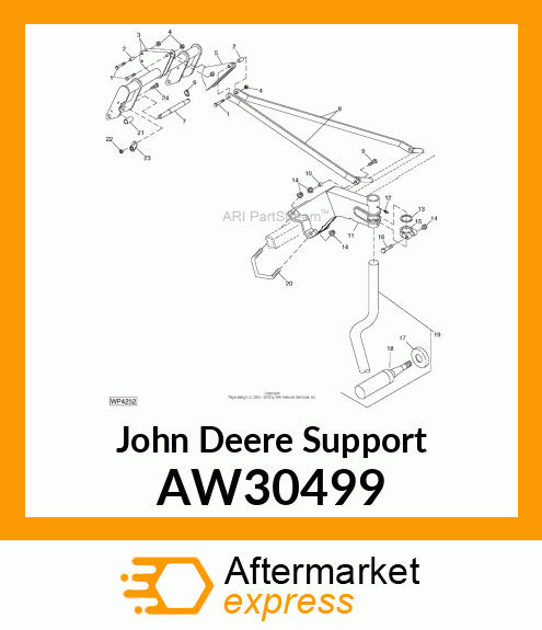 SUPPORT, SUPPORT, WHEEL SPINDLE AW30499