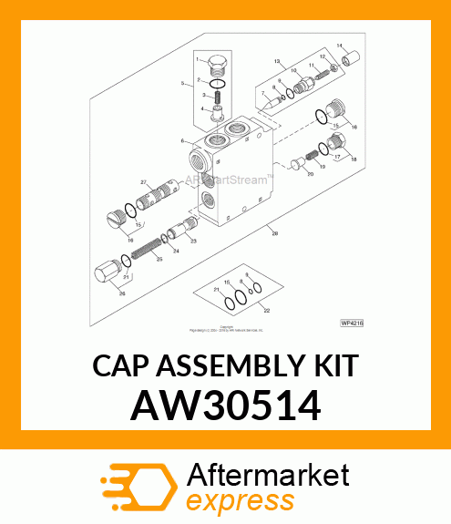 CAP ASSEMBLY KIT AW30514