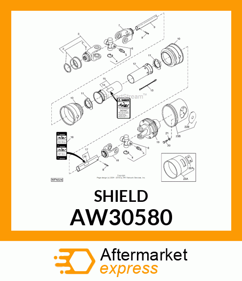 SHIELD ASSEMBLY, OUTER AW30580