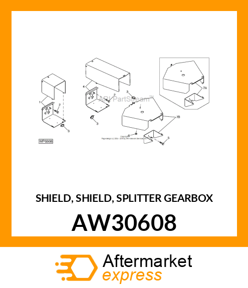 SHIELD, SHIELD, SPLITTER GEARBOX AW30608