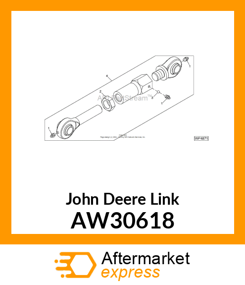 LINK, LINKAGE, AXLE AW30618