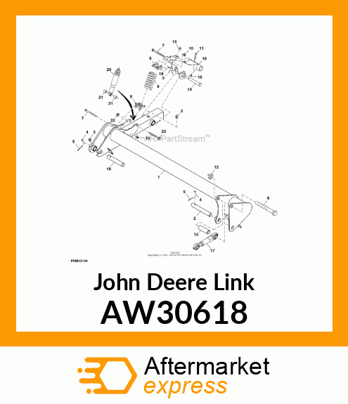 LINK, LINKAGE, AXLE AW30618