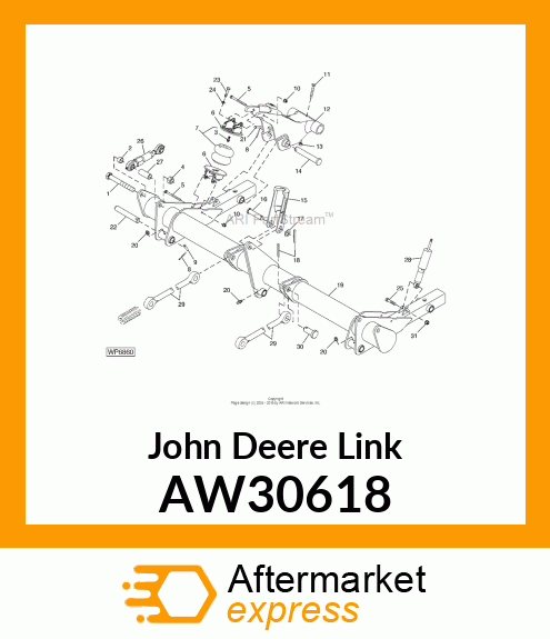 LINK, LINKAGE, AXLE AW30618