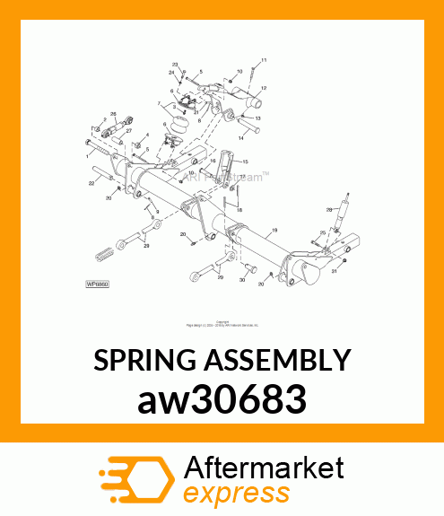 ABSORBER, SPRING, AIRBAG AW30683