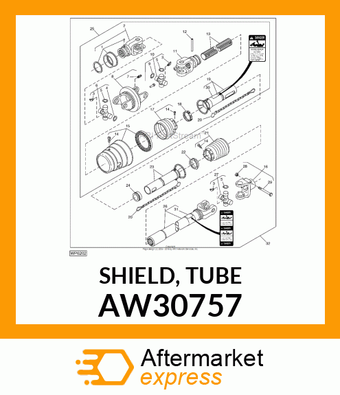 SHIELD, TUBE AW30757