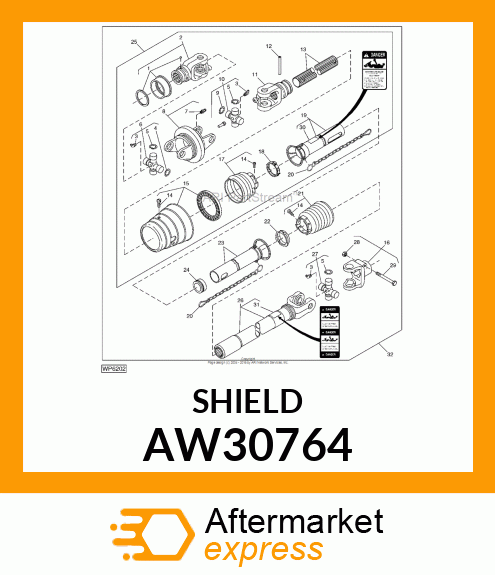 SHIELD, TUBE, INNER AW30764