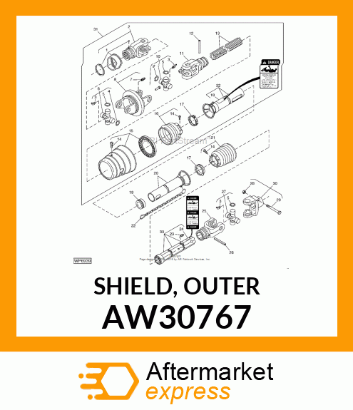 SHIELD, OUTER AW30767