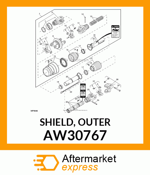 SHIELD, OUTER AW30767