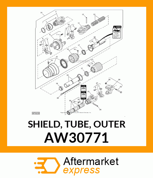 SHIELD, TUBE, OUTER AW30771