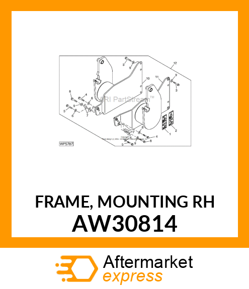 FRAME, MOUNTING (RH) AW30814