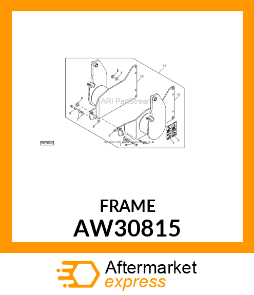 FRAME, MOUNTING (LH) AW30815