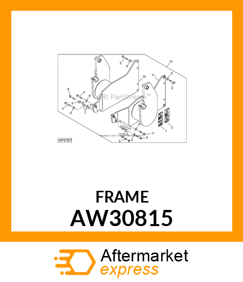 FRAME, MOUNTING (LH) AW30815