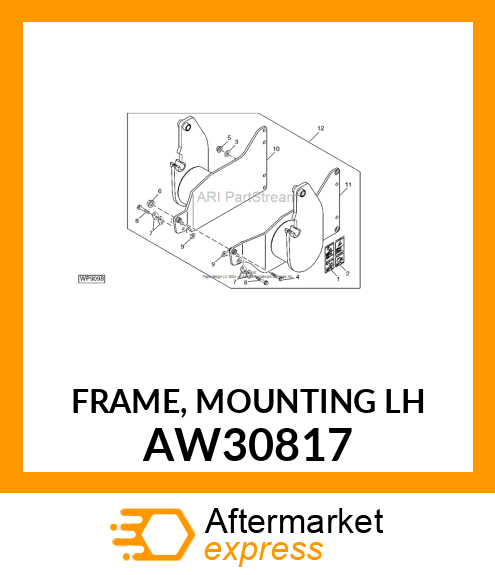 FRAME, MOUNTING (LH) AW30817