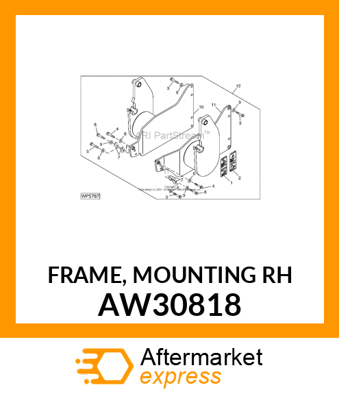 FRAME, MOUNTING (RH) AW30818