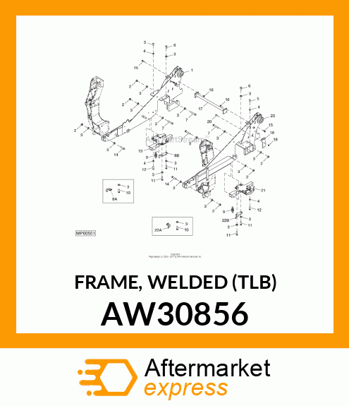 FRAME, WELDED (TLB) AW30856