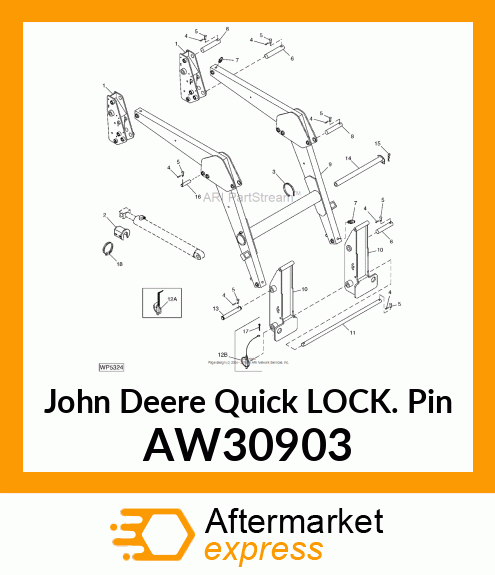 PIN, QUICK LOCK W/CABLE AW30903