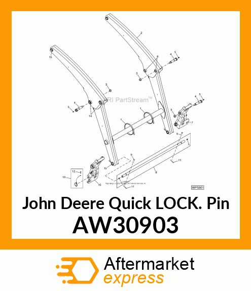 PIN, QUICK LOCK W/CABLE AW30903