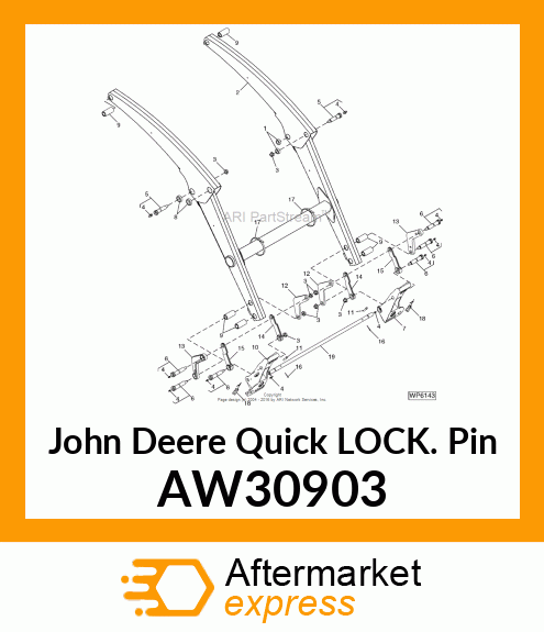 PIN, QUICK LOCK W/CABLE AW30903