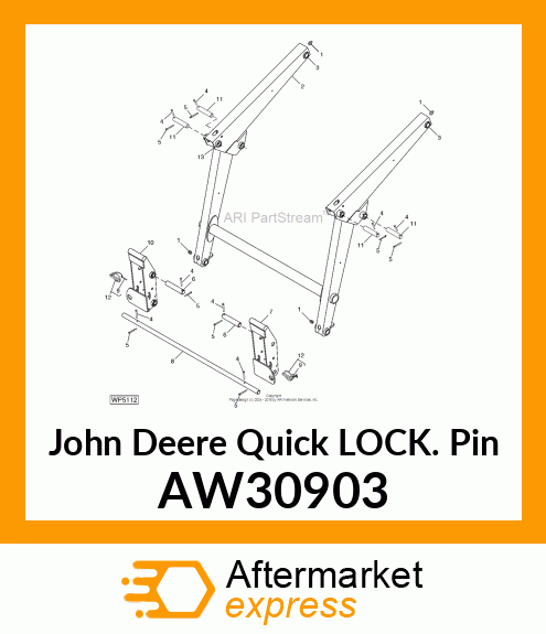 PIN, QUICK LOCK W/CABLE AW30903