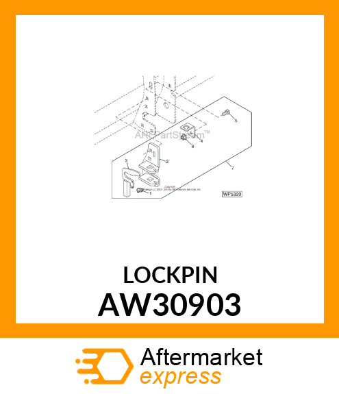 PIN, QUICK LOCK W/CABLE AW30903