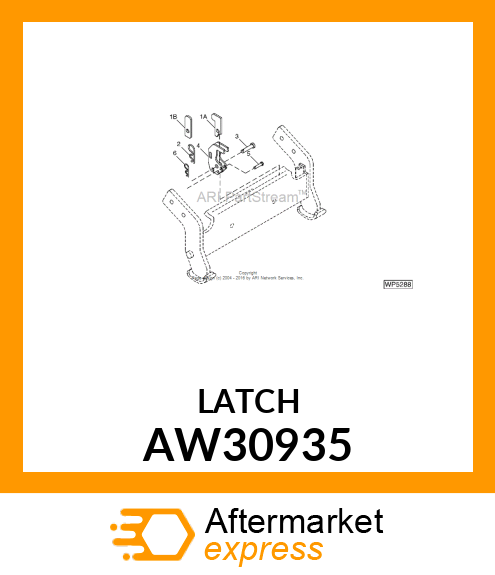 LATCH ASSEMBLY (N.A. ONLY) AW30935