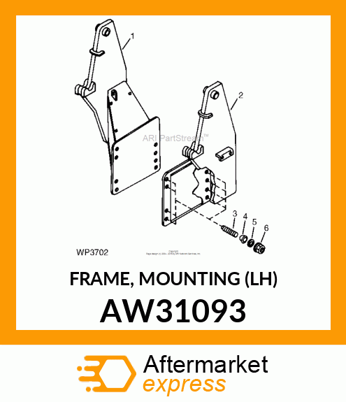 FRAME, MOUNTING (LH) AW31093