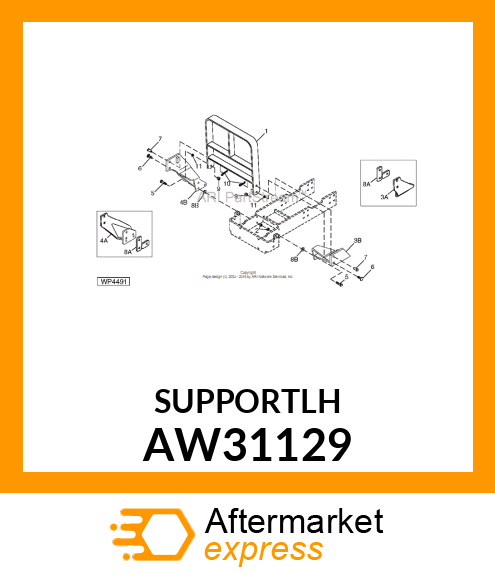 SUPPORT (LH) ASSEMBLY AW31129