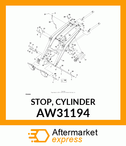 STOP, CYLINDER AW31194