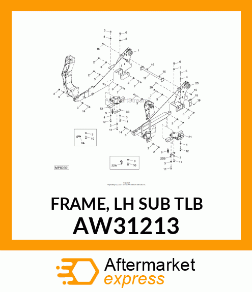 FRAME, LH SUB (TLB) AW31213