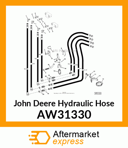 HOSE, HYDRAULIC (9.52 X 1750 MM) AW31330