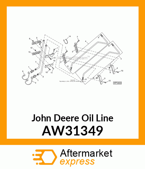 LINE, OIL (LOWER, TOP) AW31349