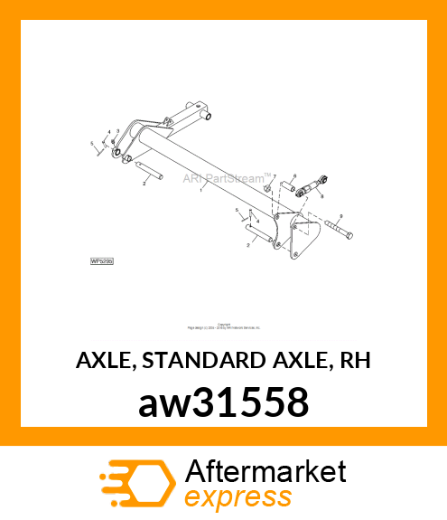 AXLE, STANDARD AXLE, RH aw31558