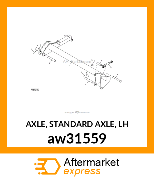 AXLE, STANDARD AXLE, LH aw31559