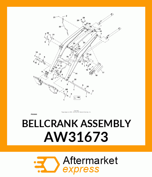 BELLCRANK ASSEMBLY AW31673