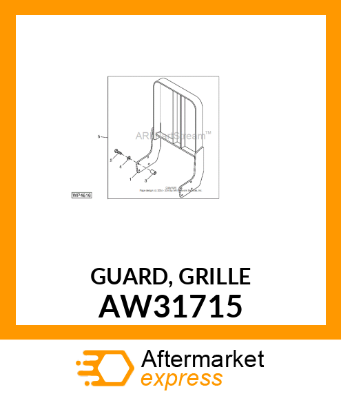 GUARD, GRILLE AW31715