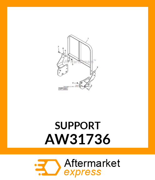 SUPPORT (RH) ASSEMBLY AW31736