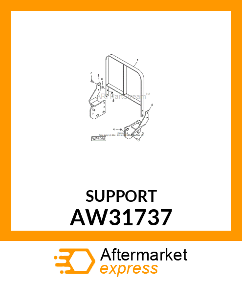 SUPPORT (LH) ASSEMBLY AW31737
