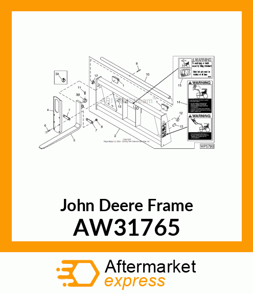 FRAME, FORKLIFT AW31765