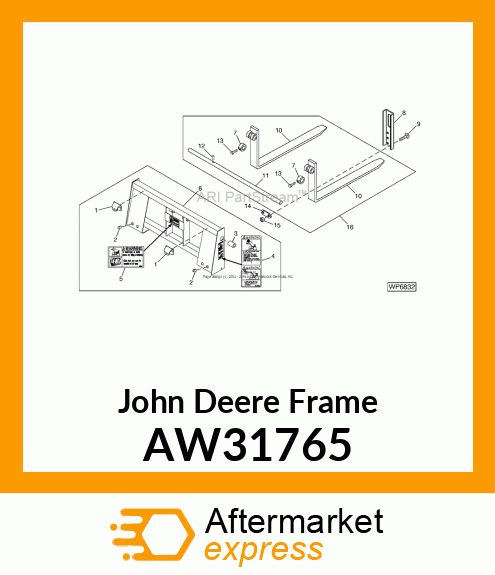 FRAME, FORKLIFT AW31765