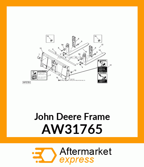 FRAME, FORKLIFT AW31765