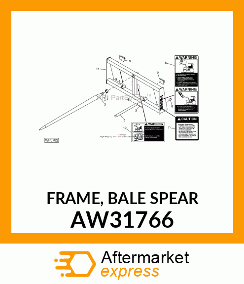 FRAME, BALE SPEAR AW31766