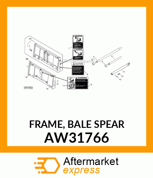 FRAME, BALE SPEAR AW31766