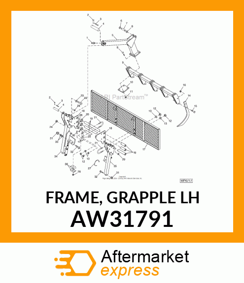 FRAME, GRAPPLE (LH) AW31791