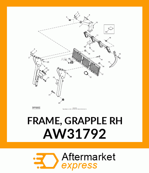 FRAME, GRAPPLE (RH) AW31792