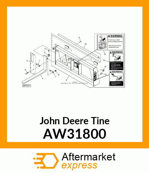 TINE ASSEMBLY AW31800